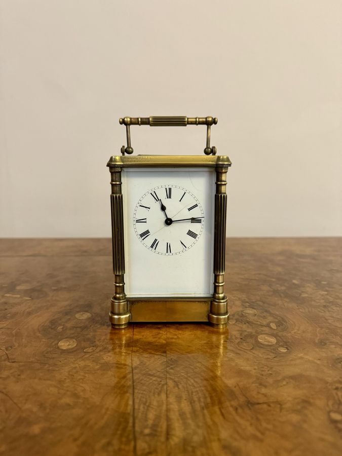 Fantastic quality antique Victorian brass carriage clock