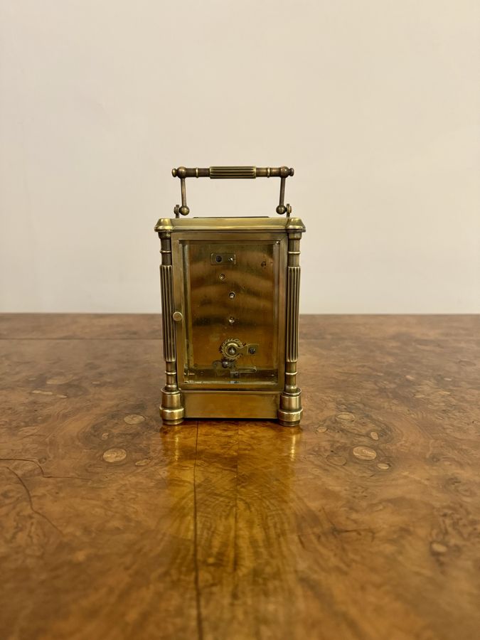 Antique Fantastic quality antique Victorian brass carriage clock 