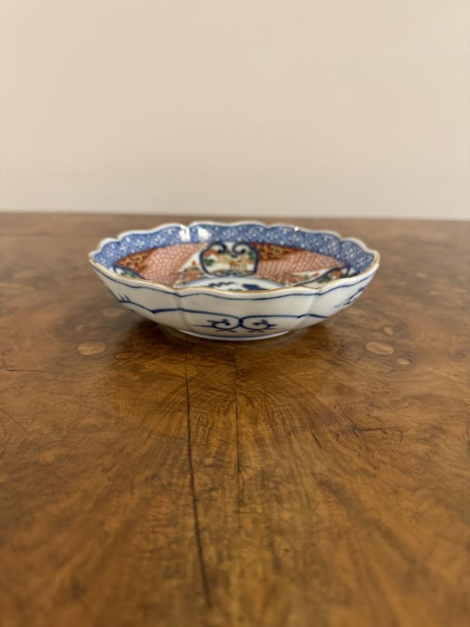 Antique Quality collection of three unusual antique imari bowls 