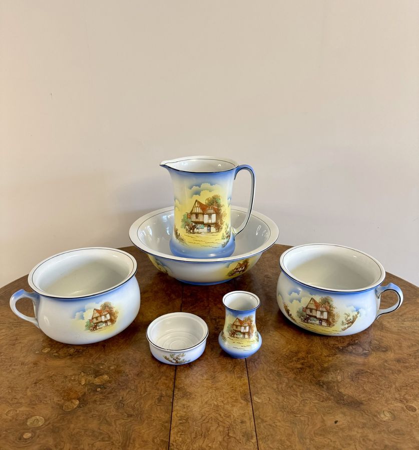 Antique Beautiful quality antique Edwardian bathroom set