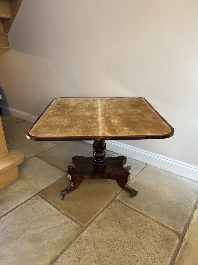 Antique Pair of antique regency outstanding quality rosewood card tables 