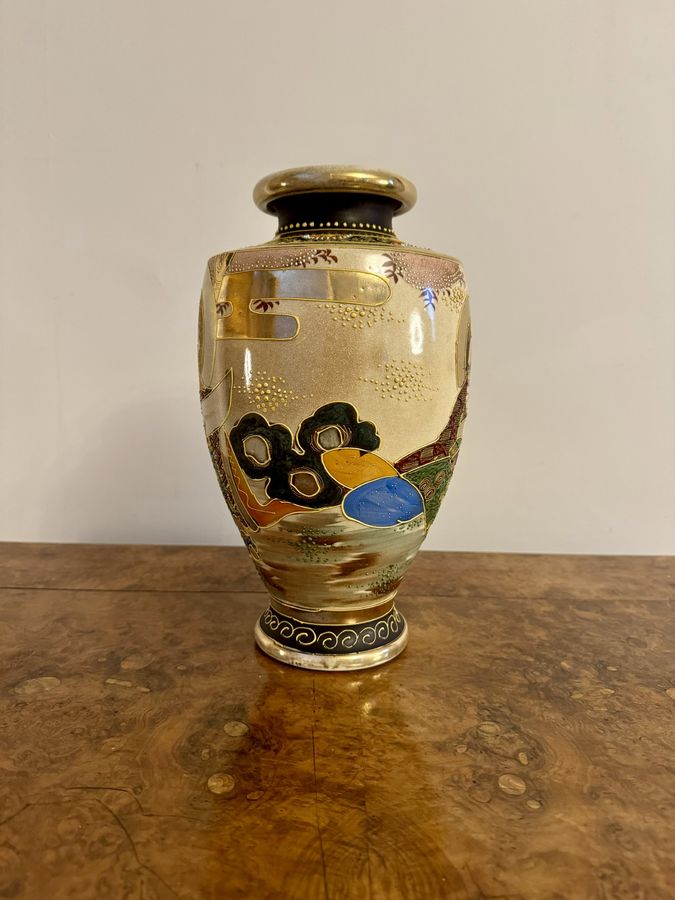 Antique Large antique Japanese satsuma vase