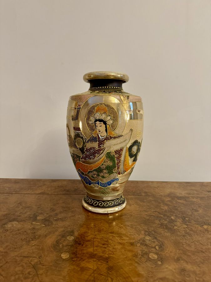 Antique Large antique Japanese satsuma vase