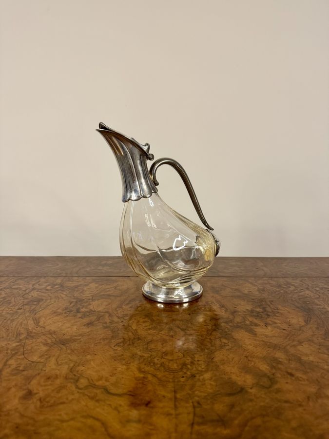 Antique Stunning quality antique Edwardian claret jug 