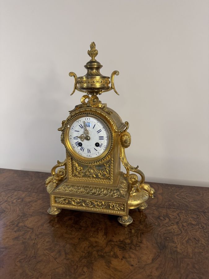 Antique Fantastic quality antique Victorian French mantle clock 