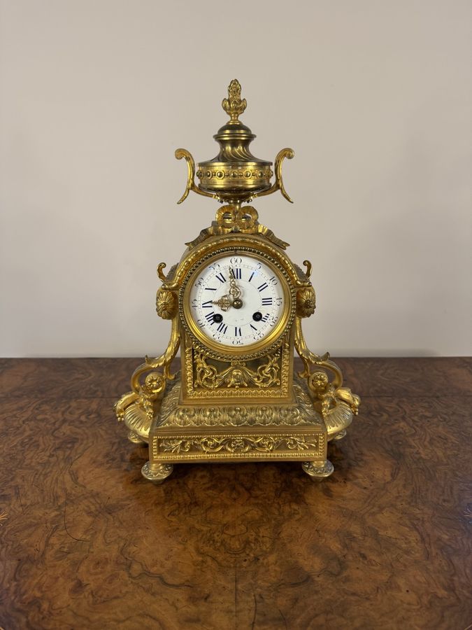 Antique Fantastic quality antique Victorian French mantle clock 