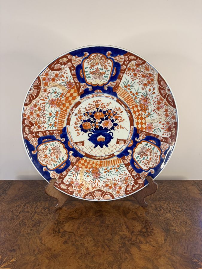 Fine quality antique Japanese imari charger