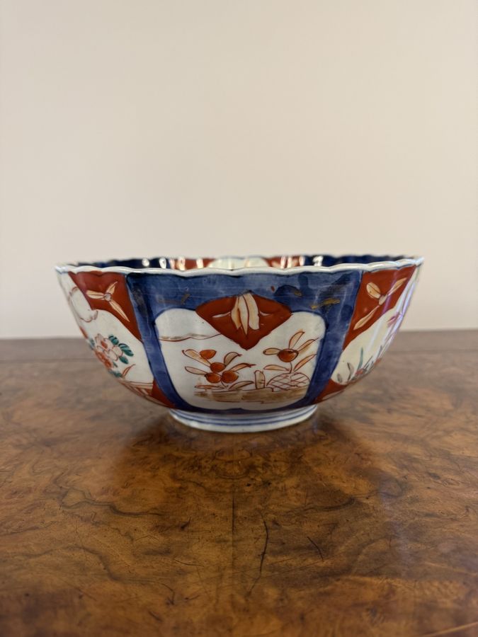 Antique Remarkable quality pair of antique Japanese imari bowls 