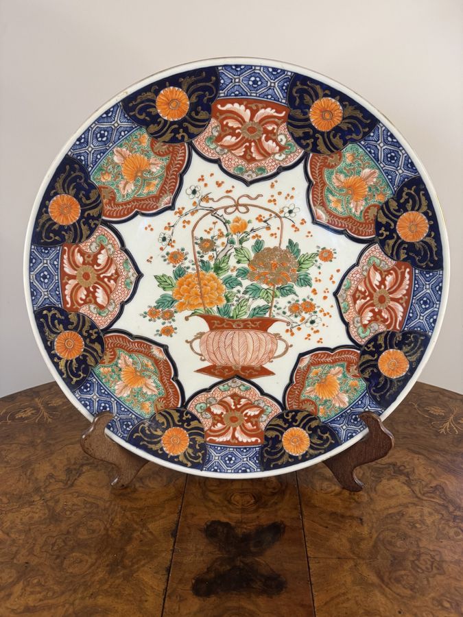 Antique Unusual quality antique Japanese imari charger 