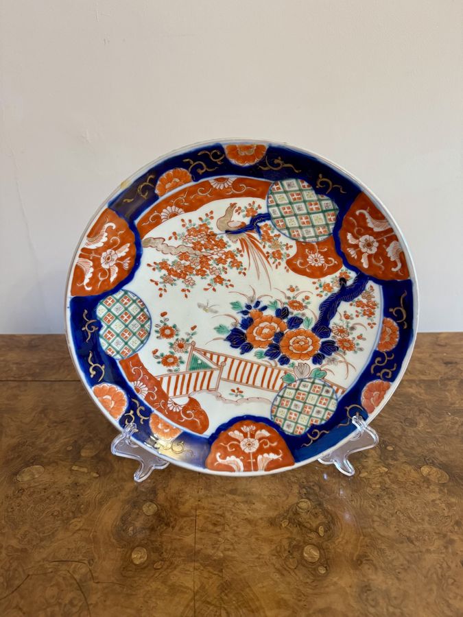 Antique Lovely pair of antique Japanese imari plates 