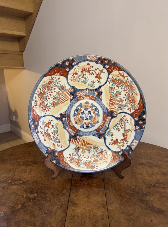 Fine quality antique Japanese imari charger