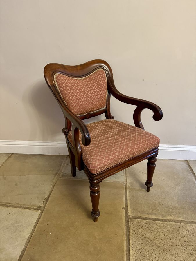 Antique Stunning pair of quality 19th Century mahogany desk chairs 