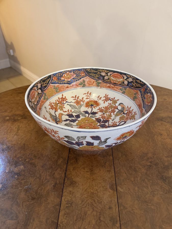 Antique Large antique 19th century quality Chinese porcelain bowl