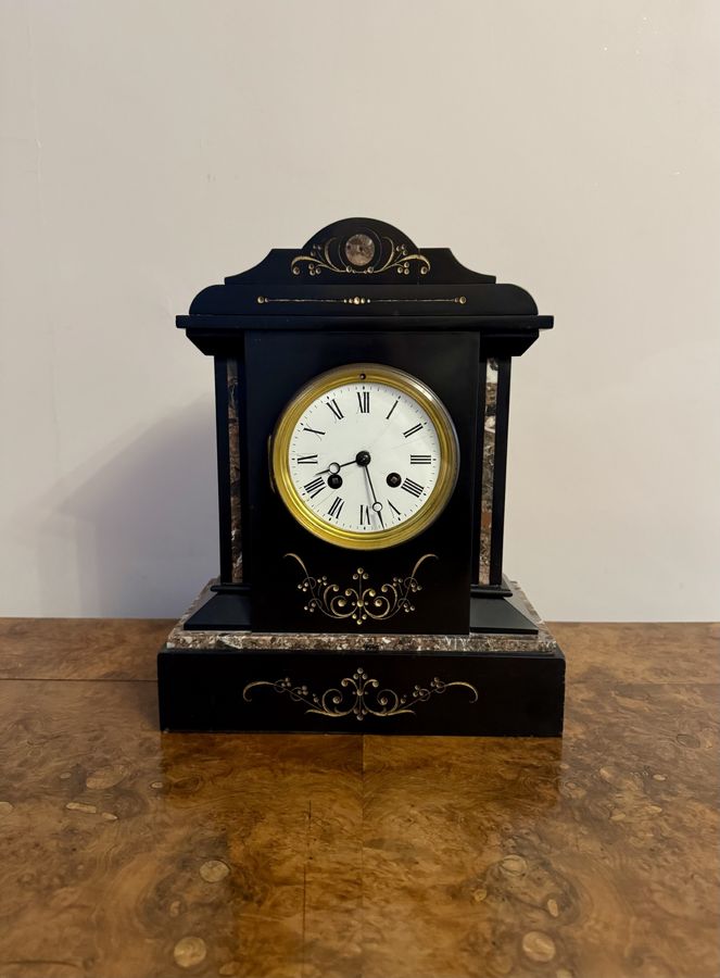 Pretty quality antique Victorian eight day mantle clock