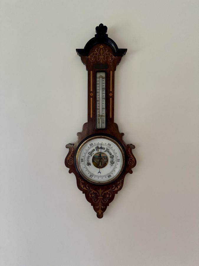 Stunning quality antique Edwardian banjo barometer