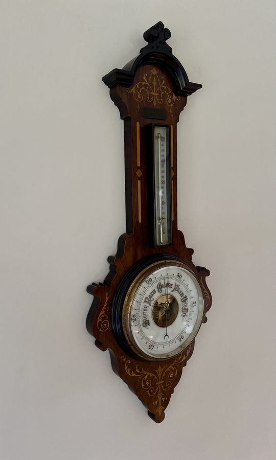 Antique Stunning quality antique Edwardian banjo barometer 