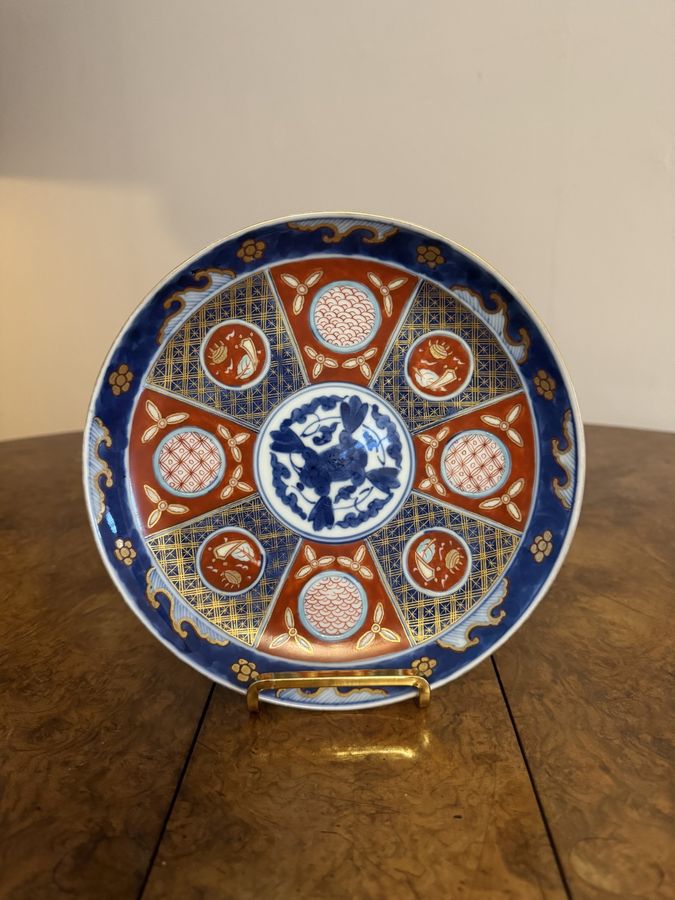 Antique Outstanding rare collection of fourteen matching antique Japanese imari plates 