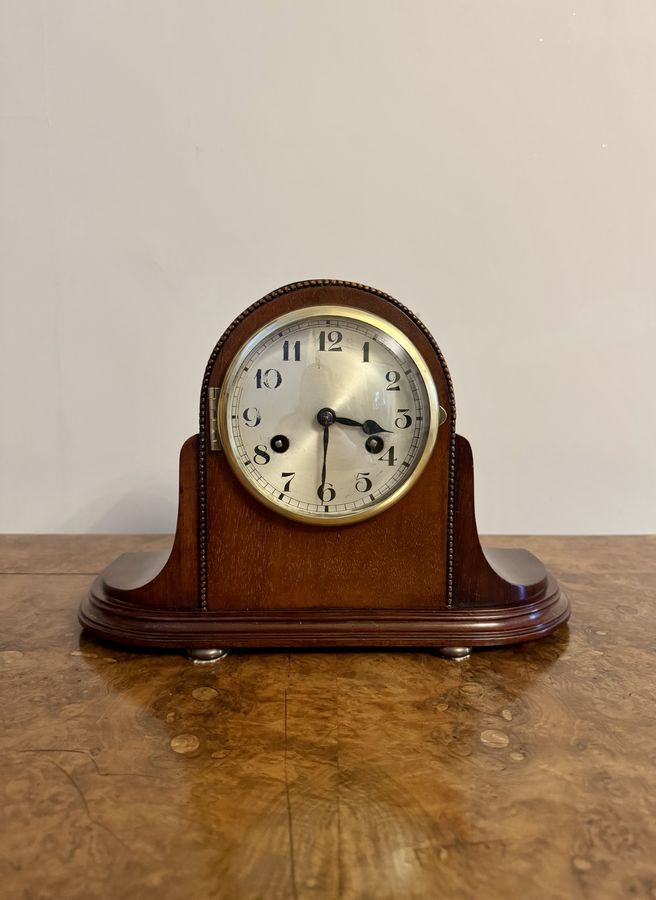 Wonderful quality antique Victorian mahogany mantle clock