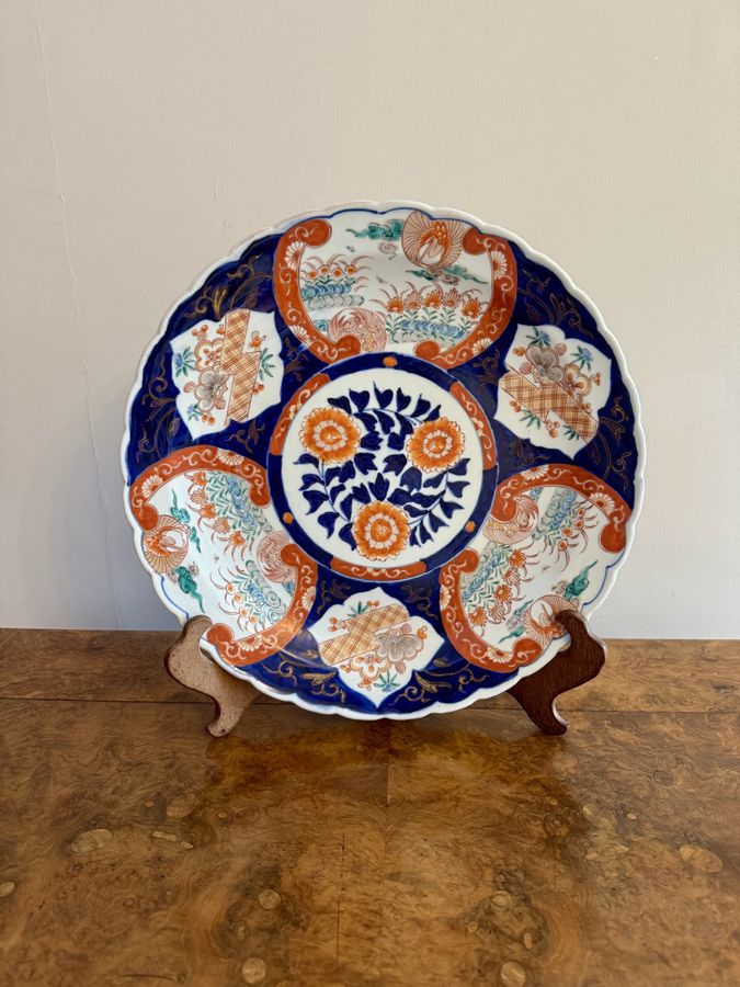 Quality antique Japanese imari large plate