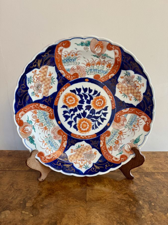 Antique Quality antique Japanese imari large plate 