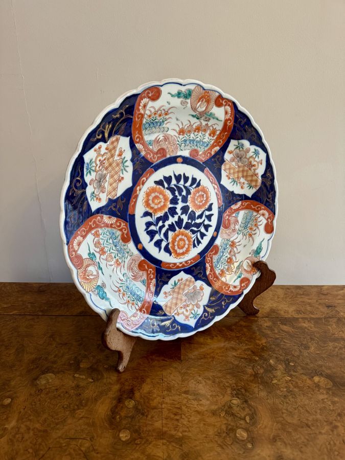 Antique Quality antique Japanese imari large plate 