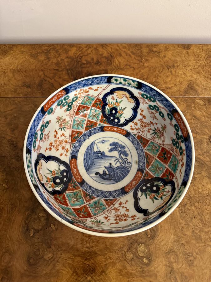 Antique Fine quality antique Japanese imari bowl 