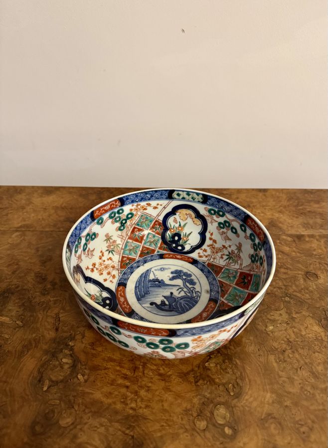 Antique Fine quality antique Japanese imari bowl 