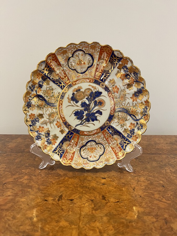 Antique Fantastic quality antique Japanese imari plate 