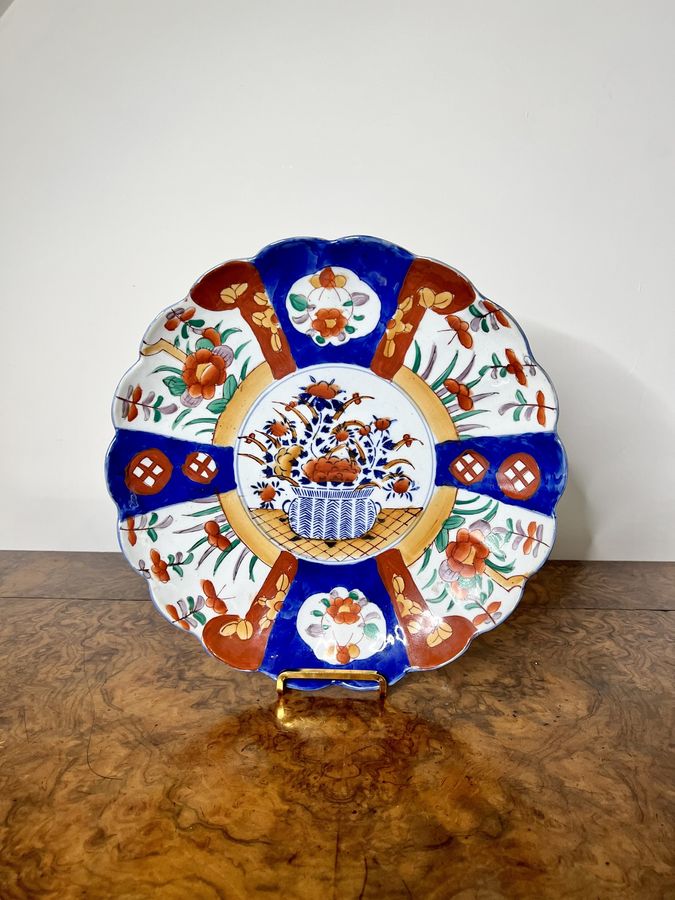 Antique Lovely quality antique Japanese imari plate 