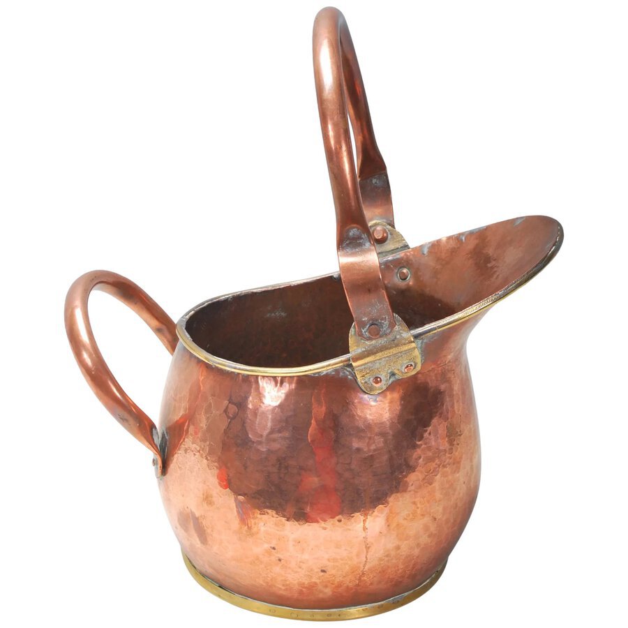 Antique A Stunning 20th century antique handmade copper, and brass water jug/vessel	