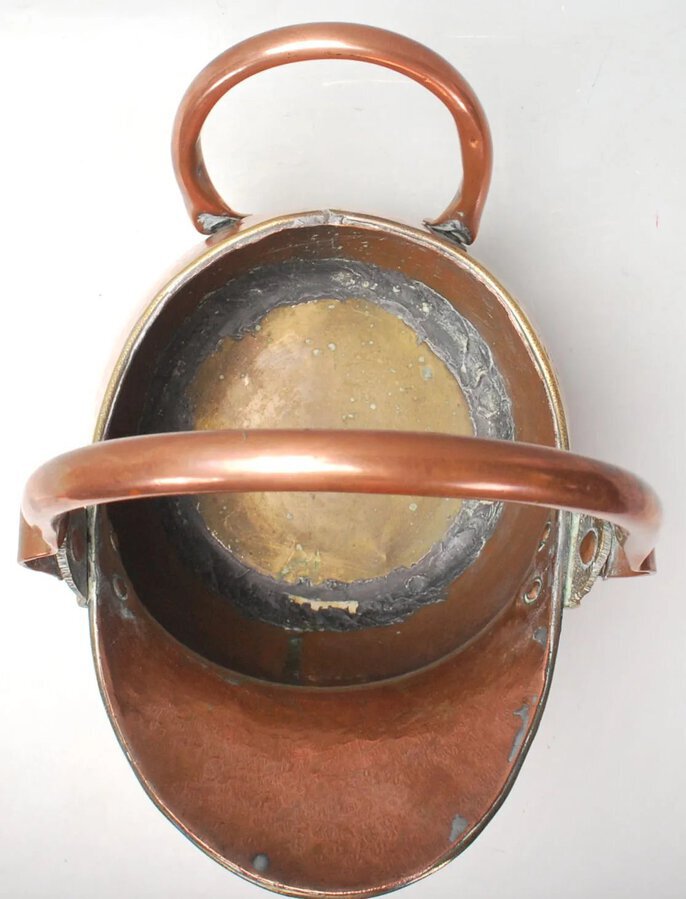 Antique A Stunning 20th century antique handmade copper, and brass water jug/vessel	