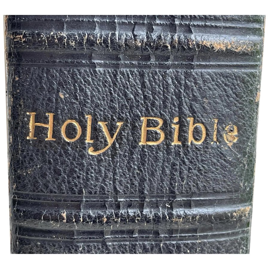 19th Century Leather Bound Bible