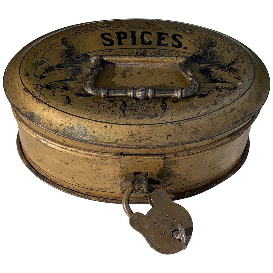 Early 19th Century Toleware Spice Tin	