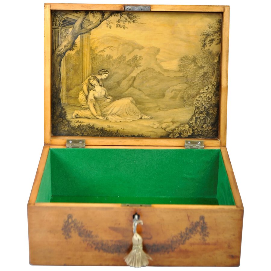 19th Century Georgian English Satinwood Box