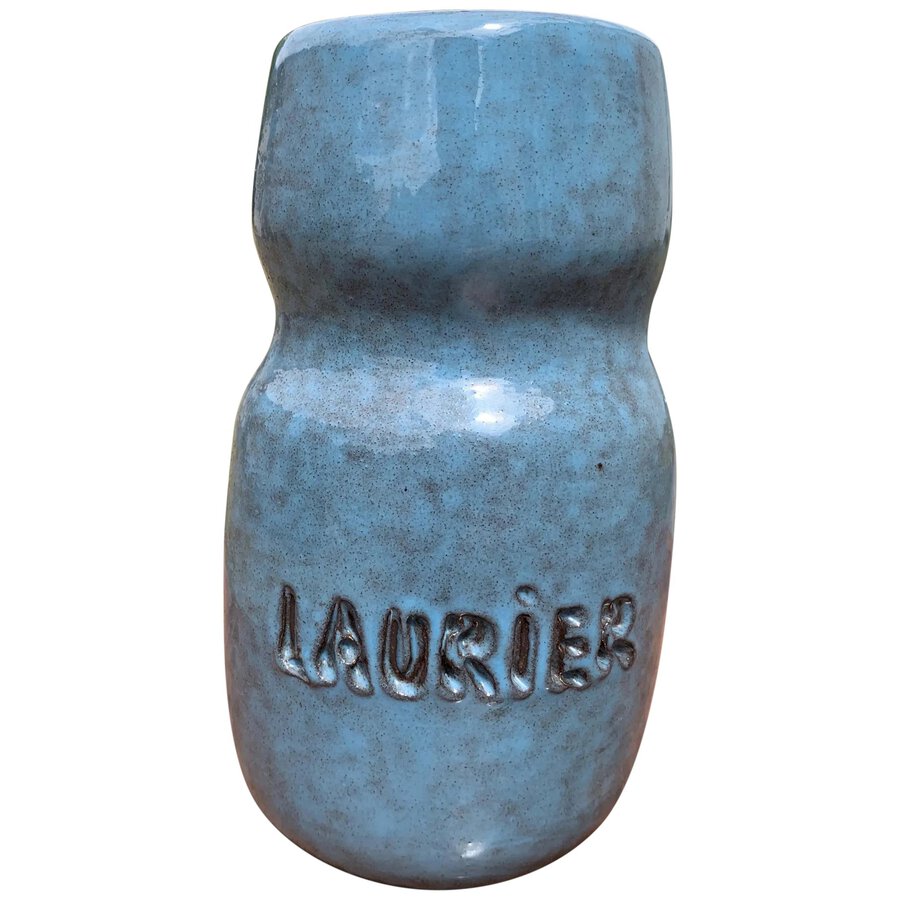 Vintage French Laurier Pottery Vase