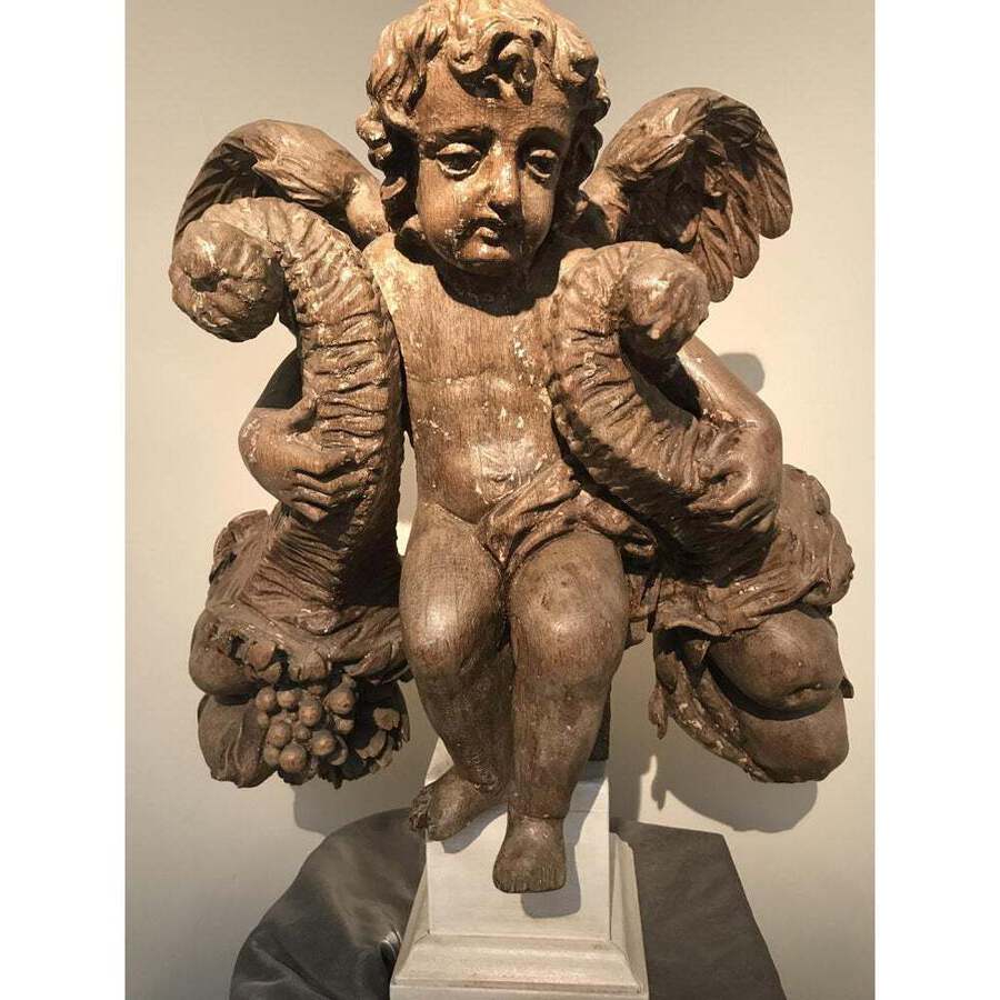 antique Sculpture of Angel 