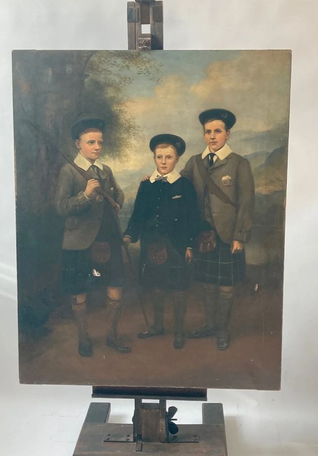 Victorian Highland Children - Three Brothers
