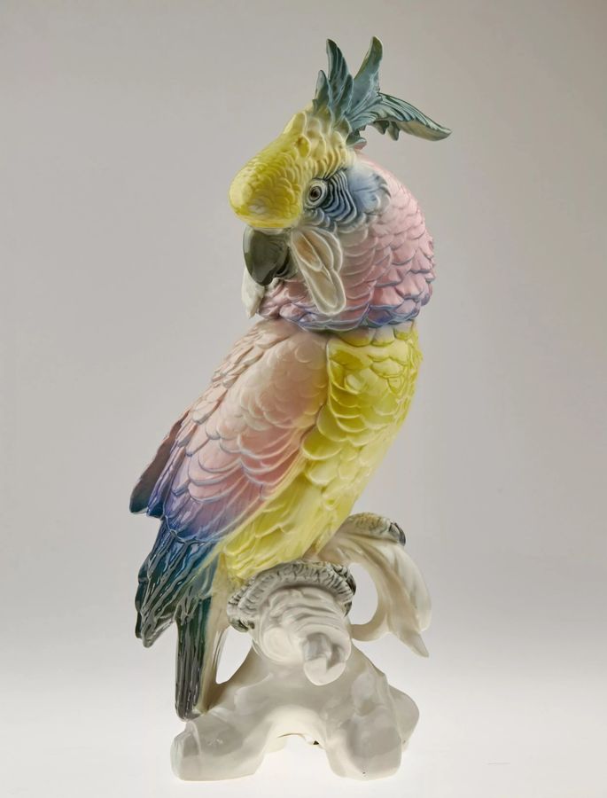 Antique Pink Parrot Karl Ens