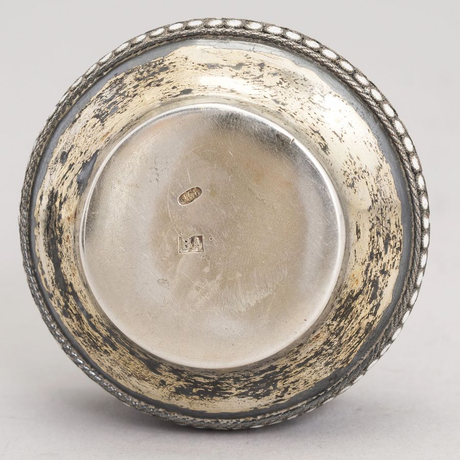 Antique Russian silver salt shaker