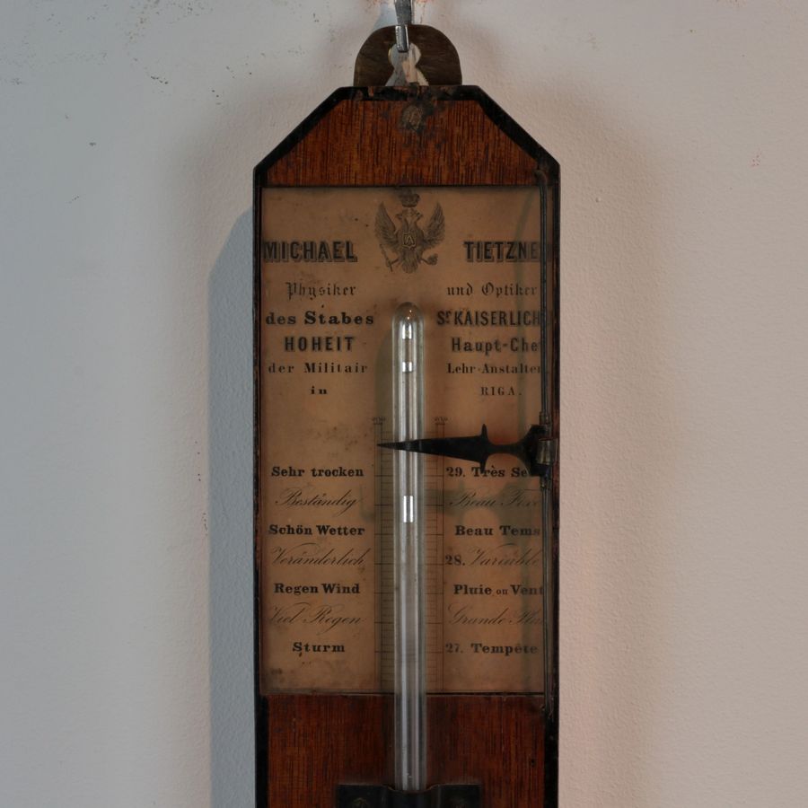 Antique Mercury barometer of the mid-19th century.