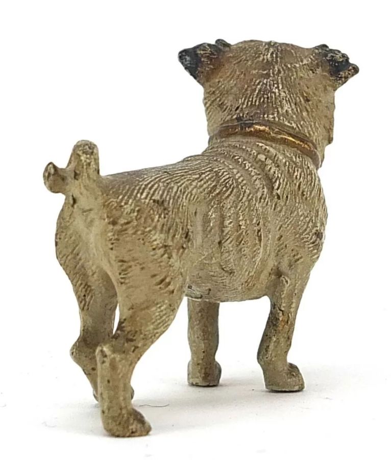 Antique Pug Viennese bronze.