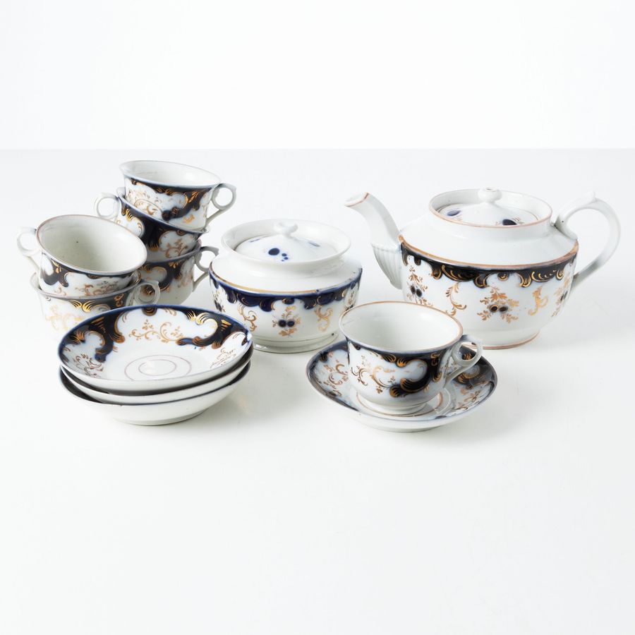 Kuznetsov`s tea porcelain service in Riga, mid-19th century.