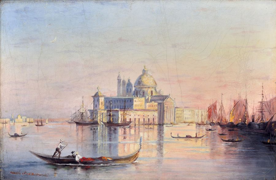 Antique Ancient view of Venice.