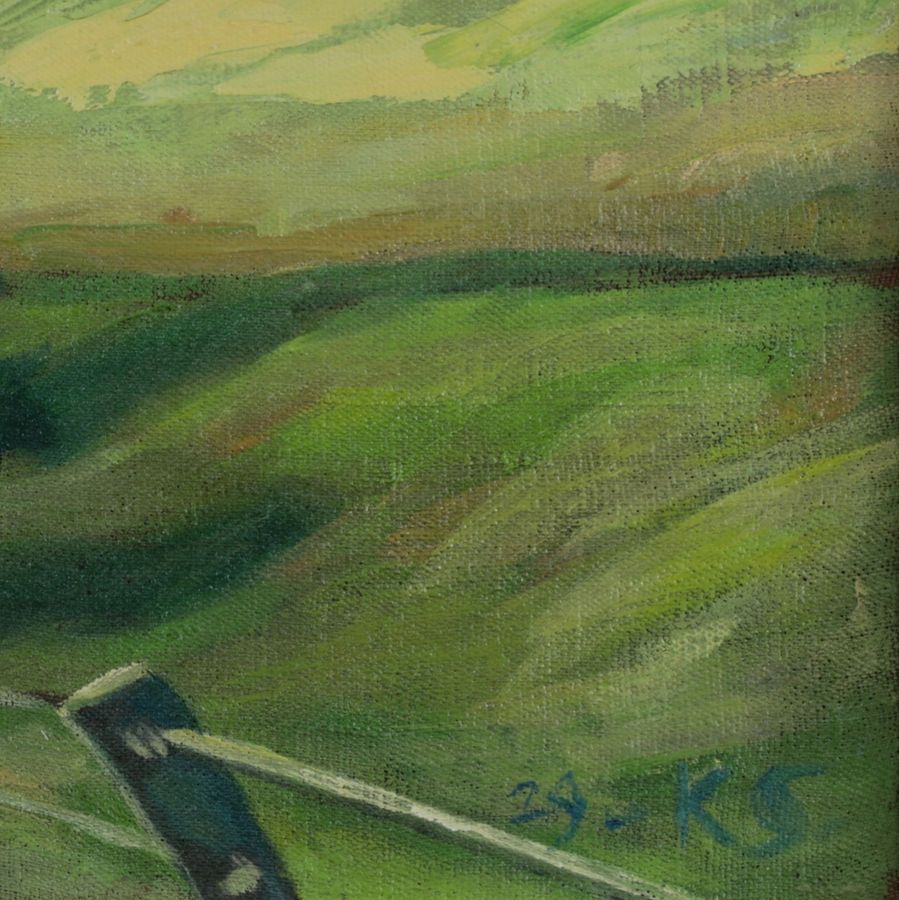 Antique K?rlis S?ni?š. Summer Landscape. (1907-1979).