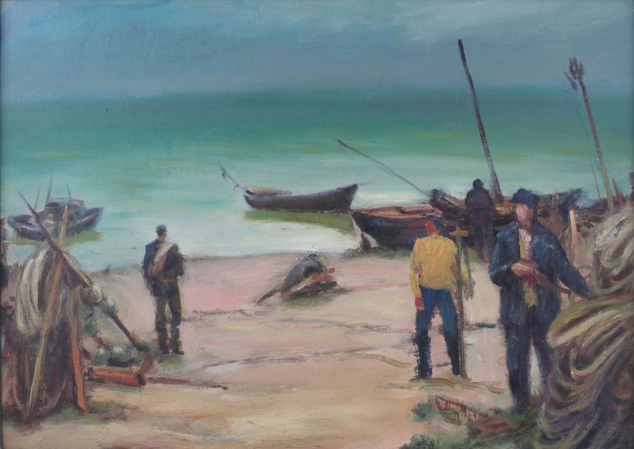 Antique Painting Seascape, Alexander Lagimov (1903-1990).