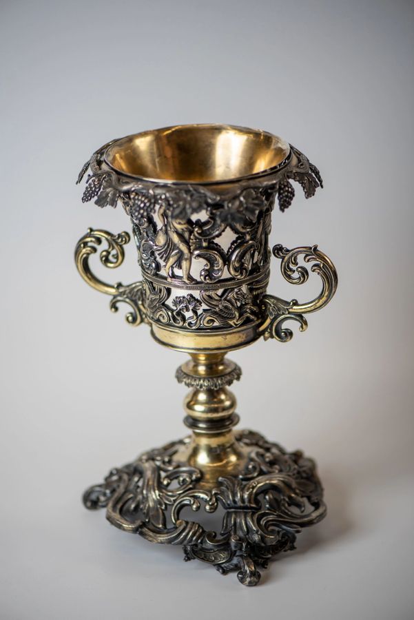 Antique Silver Goblet.  Imperial Russia