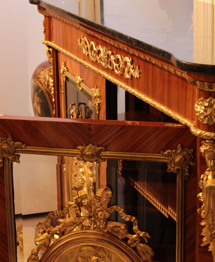 Antique Large chest of drawers in Louis XVI style. The end of the 19th century.