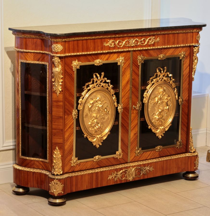 Antique Large chest of drawers in Louis XVI style. The end of the 19th century.