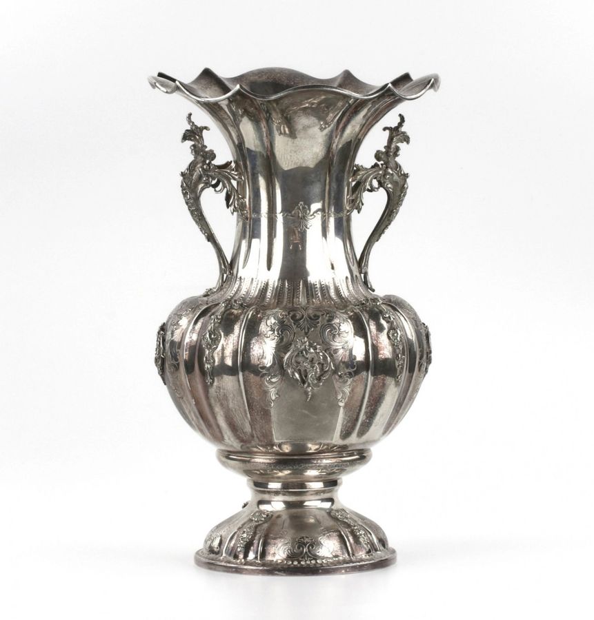 Antique Elegant silver vase