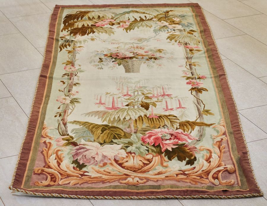 Antique Pair of 19th century Aubusson style tapestries